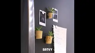 Wine Cork Magnetic Planters