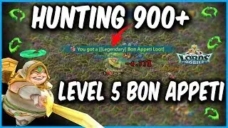 Hunting 900 Level 5 Monsters In 60 Mins - Lords Mobile