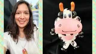 Cow balloon tutorial, vaca tutorial de globoflexia. Balloon twisting. Cute balloon cow
