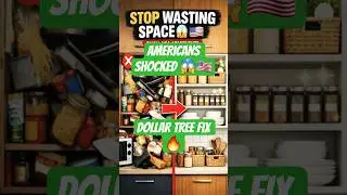 STOP Wasting Space in Small USA Apartments 😱🇺🇸 #USAShorts #DollarTreeFinds #StorageIdeas