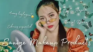 SANIYE COSMETICS | SUNSET DREAM | TRY ON HAUL MAKE UP PRODUCTS | DEEVAYN D.