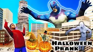 Halloween Prank in Rope Hero Vice Town Game definition Hindi New Suit New Update 6.5 Cartoon Video
