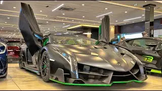 Lamborghini VENENO Roadster -$10M  ANGRY BULL Start up SOUND Walkaround at VIP Motors Dubai