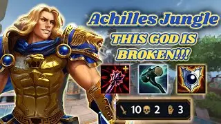 ACHILLES JUNGLE NEED TO BE NERFED WITH THIS BUILD!!!! Smite Conquest Jungle Gameplay
