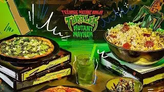 😱GET TO ALAMO DRAFTHOUSE ASAP 💨 TMNT MENU FOOD REVIEW 🍕🍿 🎥