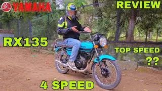 YAMAHA RX135 4 SPEED REVIEW - AND TOP SPEED 🔥