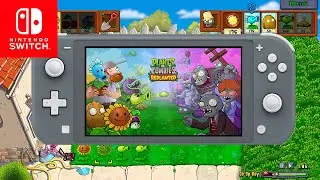 Plants vs Zombies Replanted Nintendo Switch Lite Gameplay