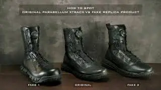 Tactical Boots Comparison Real Parabellum &reg; XTRACX&trade; VS Fake Replica Products