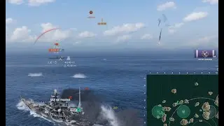 Scharnhorst'43 Battle Ship vs Midway Bot Aircraft Carrier in World of Warships Part 2