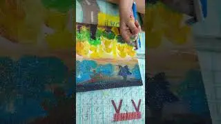 Painting technique #MomLifeUnfiltered #CreativeParenting #WeekendVibes2025 #DIYWithKids #MomBlogger