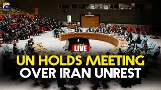 🔴 𝗟𝗶𝘃𝗲: UN Warns Iran - Security Council Debates Response to Protest Crackdown | Geo News English