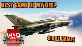 War Thunder BEST GAME OF MY LIFE 9 kill game with the MiG-21Bis!