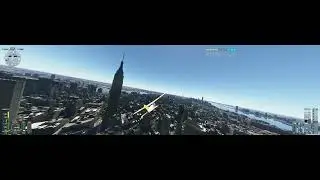 Microsoft Flight Simulator fly over New York