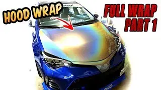 PART 1 Hood Wrap - Full wrap 3m 1080 psychedelic 2017 COROLLA