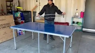 Pro-Spin Portable Ping Pong Table Setup