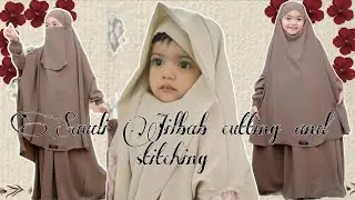 Latest Saudi flap jilbab cutting and stitching abaya cutting and stitching 