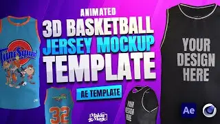 Customize 3D Basketball Jersey Mockup in After Effects