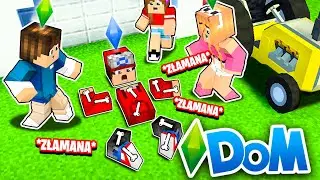 LUFEREK ZŁAMAŁ wszystkie KOŚCI w Minecraft! *nie żyje?!* | MINECRAFT DOM | Luferek