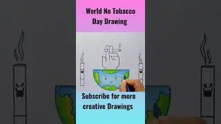 World no tobacco day drawing easy #youtubeshorts #shorts