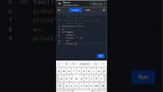 python code of global variable #python #shorts