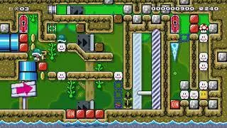 Tricky Forest: one screen puzzle by Davok - Super Mario Maker 2 - No Commentary 1bv