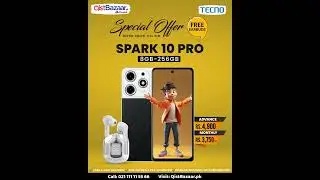 Tecno Spark 10 Pro Special Deal and get Free Earbuds📲📱