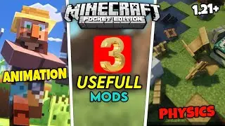 Top 5 Mods For Mcpe (1.21+) || Best Mods For Minecraft pocket edition 😆