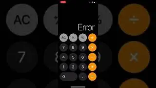 How to get error of calculator