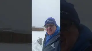Best To Sweep Your Wood or Composite Deck. Try not to use a shovel! #youtubeshorts #snow #decks