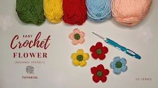 Crochet super easy Puffy flower || Beginner friendly || Tutorial