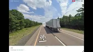 Navigating I-94 East, Wisconsin | WI-54 to I-90/94 split interchange (Street View)