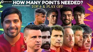 🔴 ISL Playoff Scenario Explained! ⚽ How Many Point Needed for Top 6 Qualification? | Indian Football