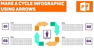 Easily Make a Cycle Infographic Using Arrows in PowerPoint