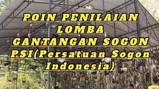 PAKEM Penilaian Lomba/Gantangan Sogon,PSI (Persatuan Sogon Indonesia)