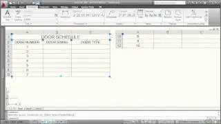 Modifying a Table in AutoCAD