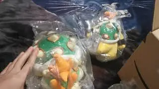 Little Buddy (Sanei) Bowser & Bowser Jr. All Star Collection Plush Unboxing Review