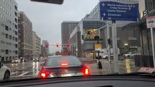 Brief Tour of Downtown Boston USA | Getting From Boston Logan Airport to South Station