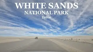 White Sands National Park drive, New Mexico. #whitesands #newmexico #surreal #scenicdrive