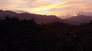 Kerala Wayanad View Point - Sunset on Drone