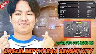 SLEEPY HORAA FULL SETTINGS & SENSITIVITY 🔥 | BGMI 3.9 UPDATE  BEST SENSITIVITY SETTINGS 2025 | BGMI
