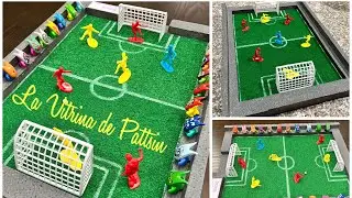Maqueta de cancha de fútbol fácil, easy soccer field model #maqueta #manualidades