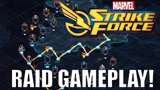 Marvel Strike Force - Raid Gameplay + Raid Boss Battle! - Marvel Strike Force Gameplay