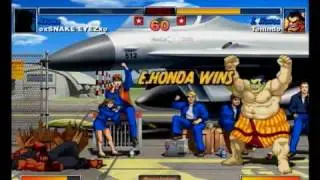 SSFIITHDR: xoSNAKE EYEZxo (Akuma) vs Tenindo (E Honda)