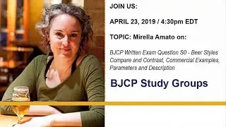 Mirella Amato: Beer Style Comparisons - BJCP Written Exam Question S0