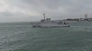 HNLMS Mercuur  (A900) sailing out of Portsmouth 