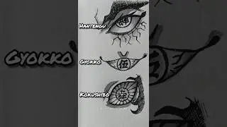 Draw upper moon eyes #demonslayer #anime #drawing #hantengu #gyokko #kokushibo #art #animedrawing