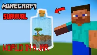 Minecraft WORLD IN A JAR Bottle Survival Gameplay #1