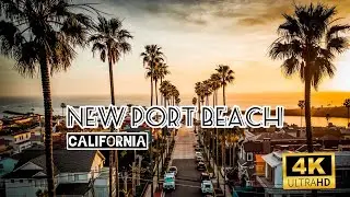 Newport Beach in California- Drone Video with Relaxing Music