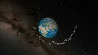 Pluto orbiting earth but fast turning into a ring