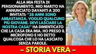 Dopo 28 anni mio marito mi ha lasciata alla festa di pensionamento ma mie parole lo hanno zittito